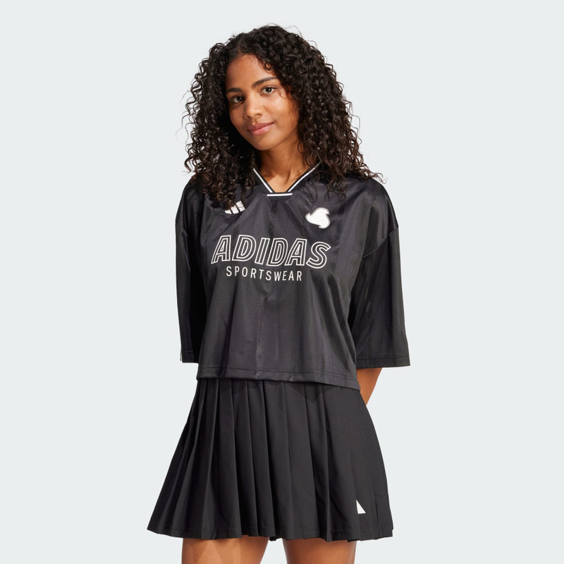adidas Tiro Cut 3-Stripes Oversized Jersey outlook