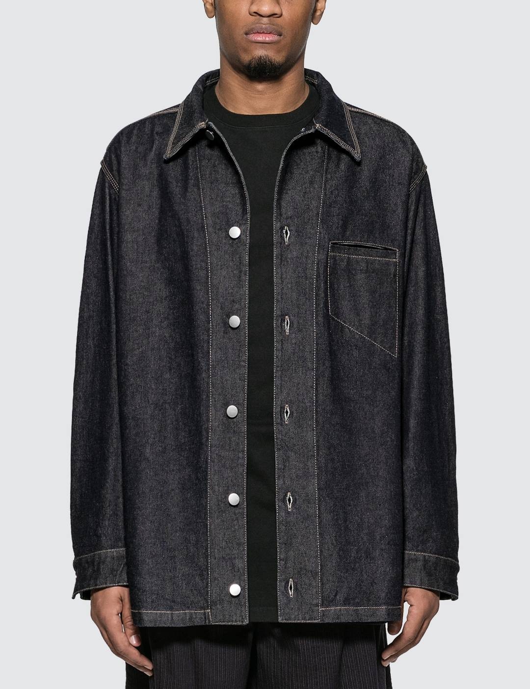 Oversized Denim Shirt - 1