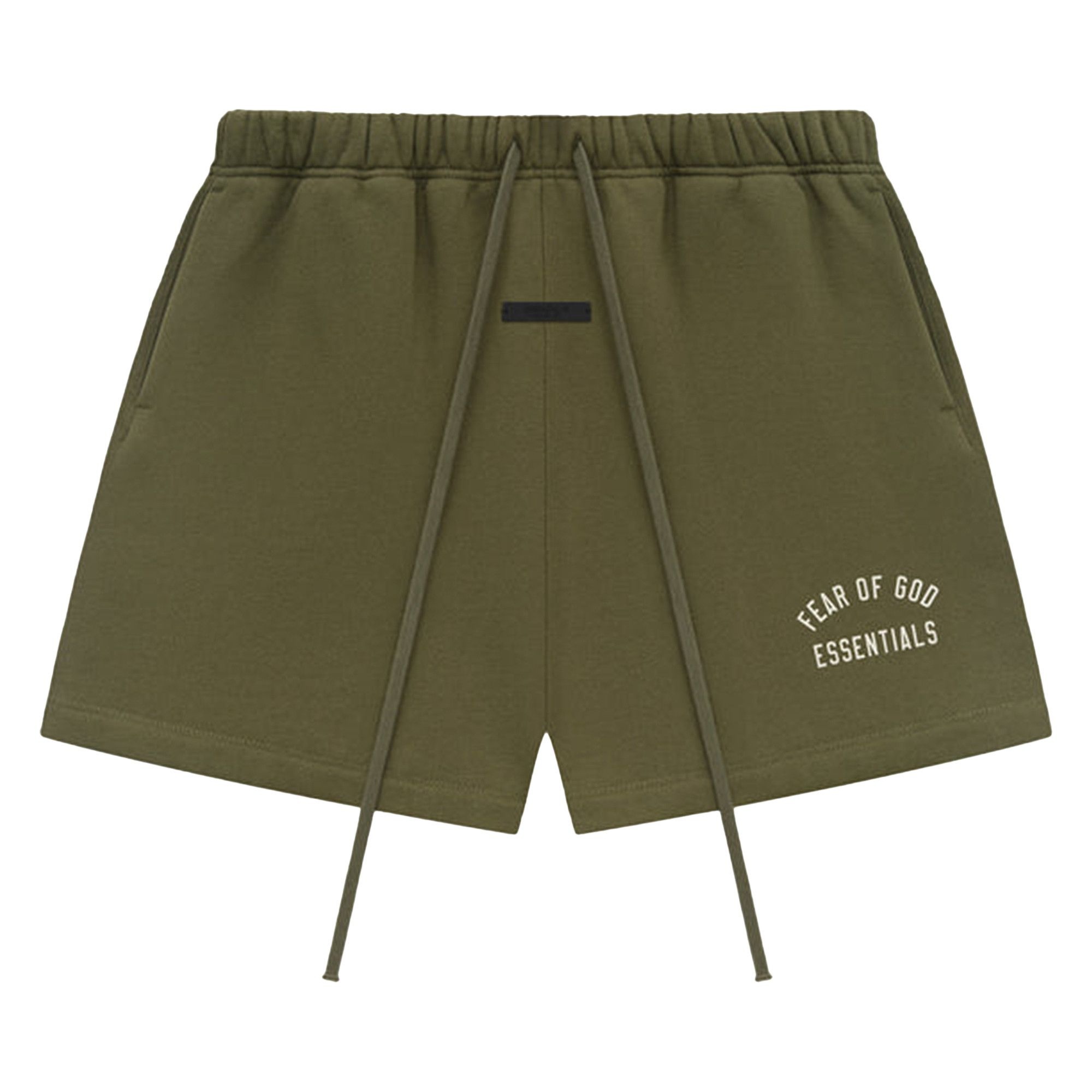 Fear of God Essentials Fleece Soccer Short 'Military' - 1