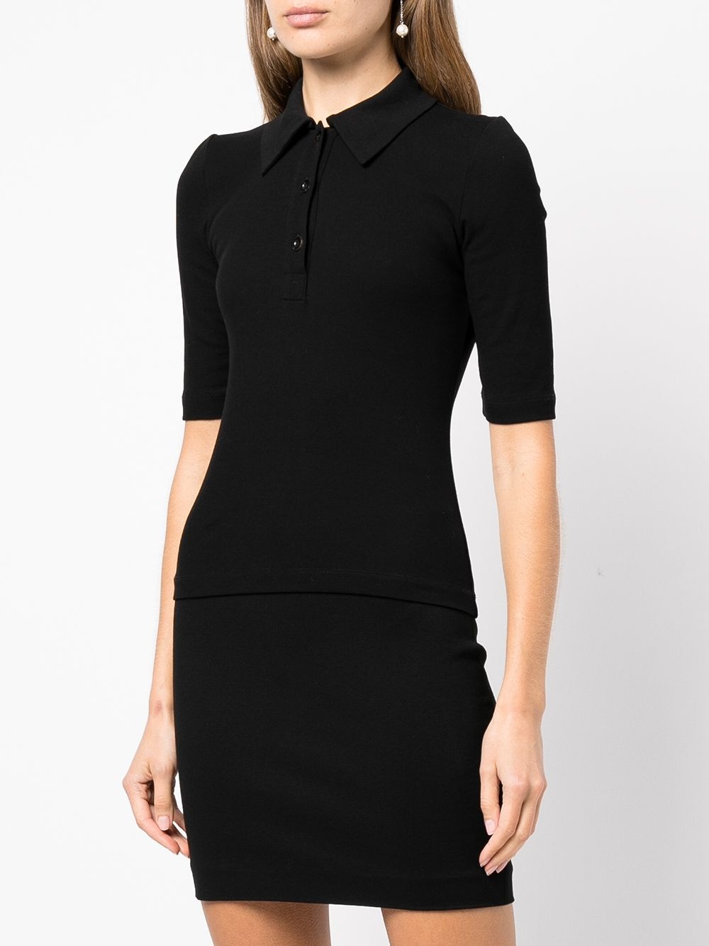 short-sleeve cotton polo shirt - 3