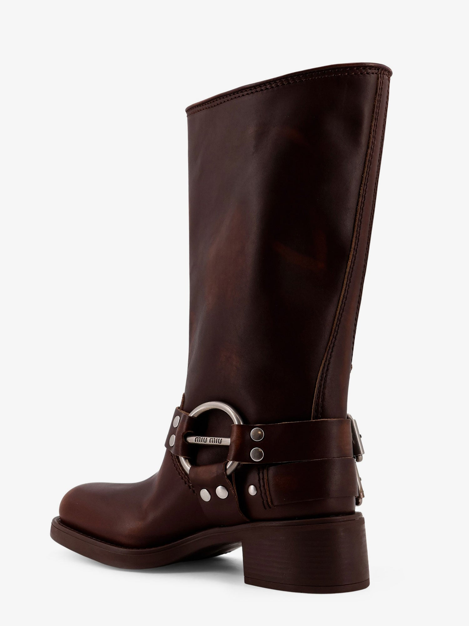 Miu Miu Leather Boots - 3