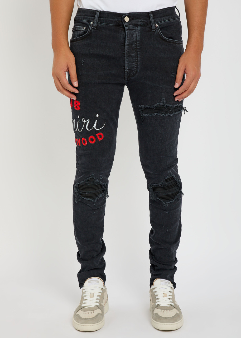 Amiri Club Amiri MX1 Appliquéd Skinny Jeans - 2