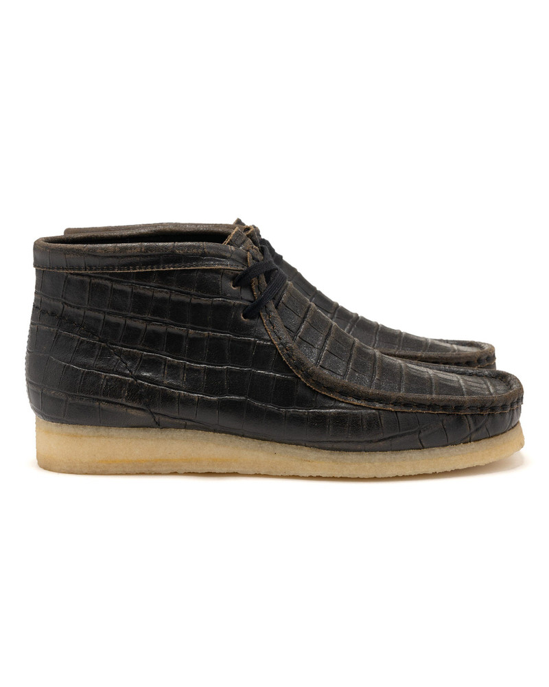 Wallabee Boot Harajuku Pack Black Croc Distress 1