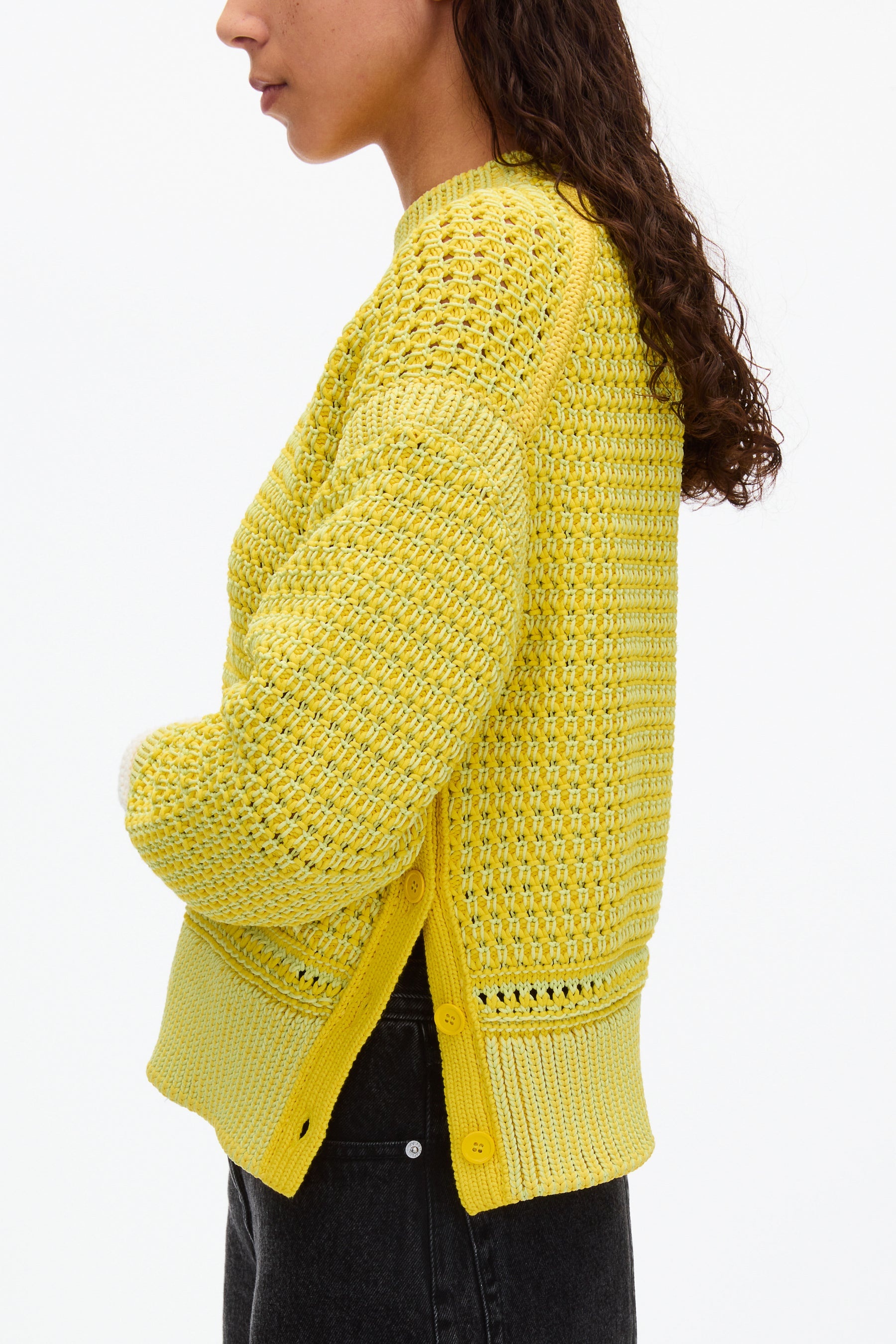 Bi-Color Pullover with Button Details - 4