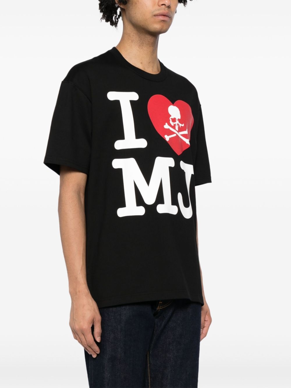 I Love MJ-print cotton T-shirt - 3