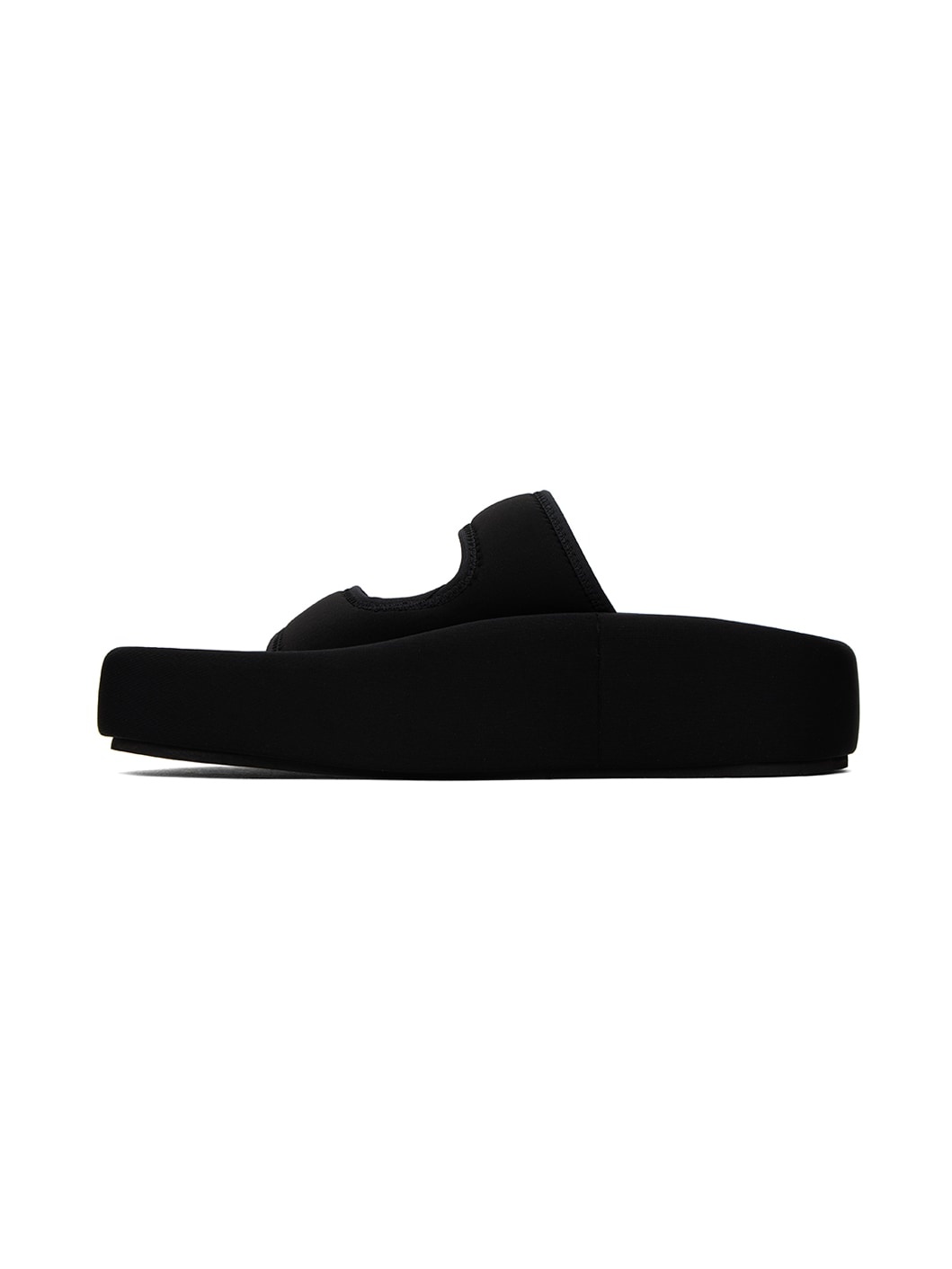 Black Platform Slides - 3
