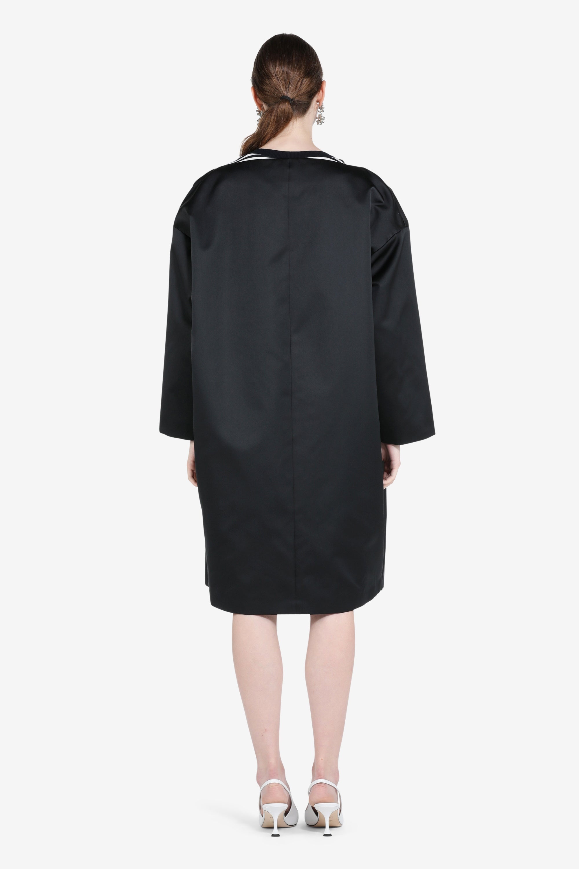 DOUBLE-BREASTED WOVEN COAT - 2