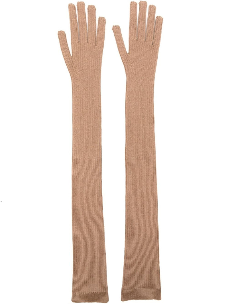 extra-long cashmere-blend gloves 1