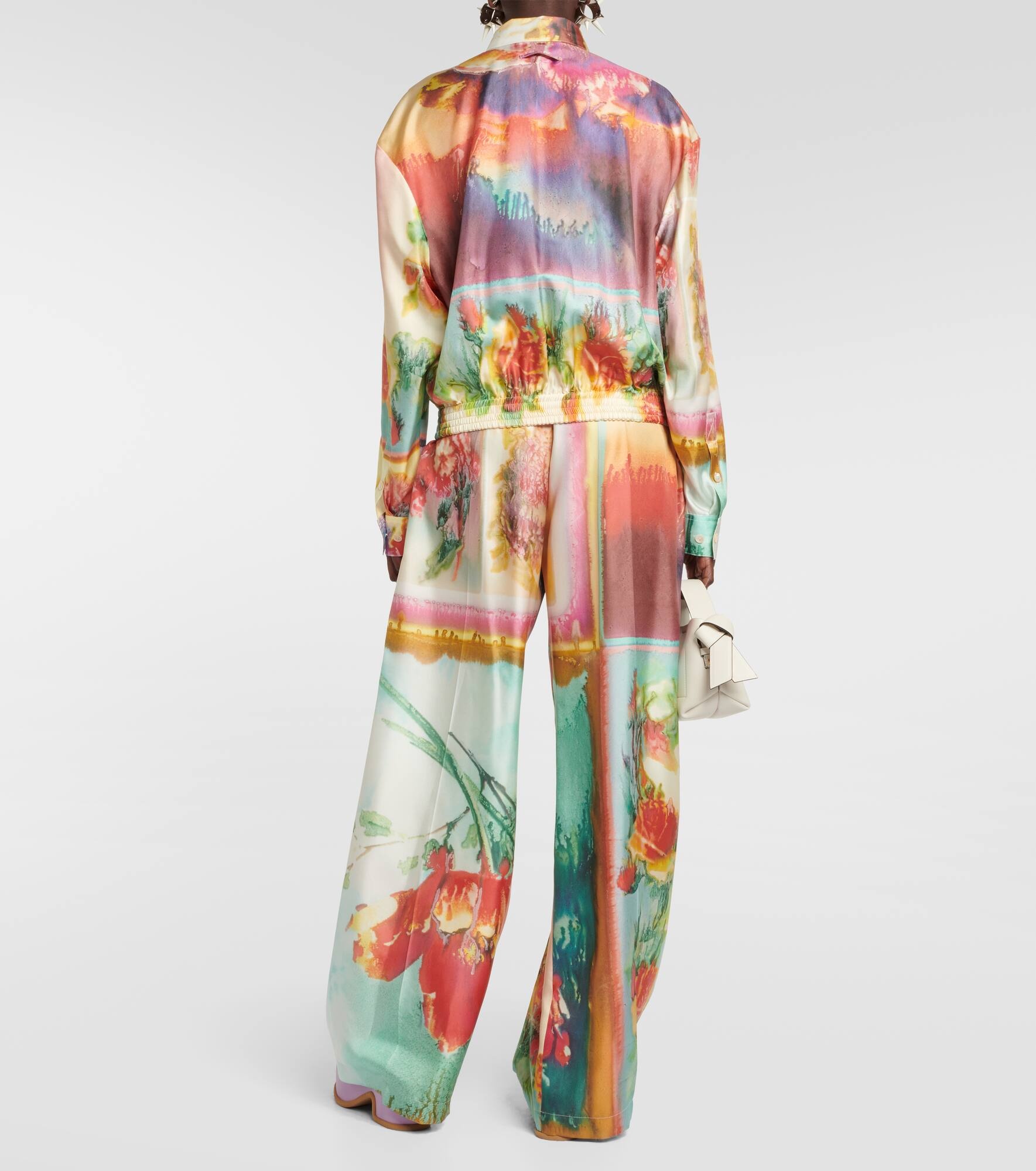 Printed silk shirt - 3