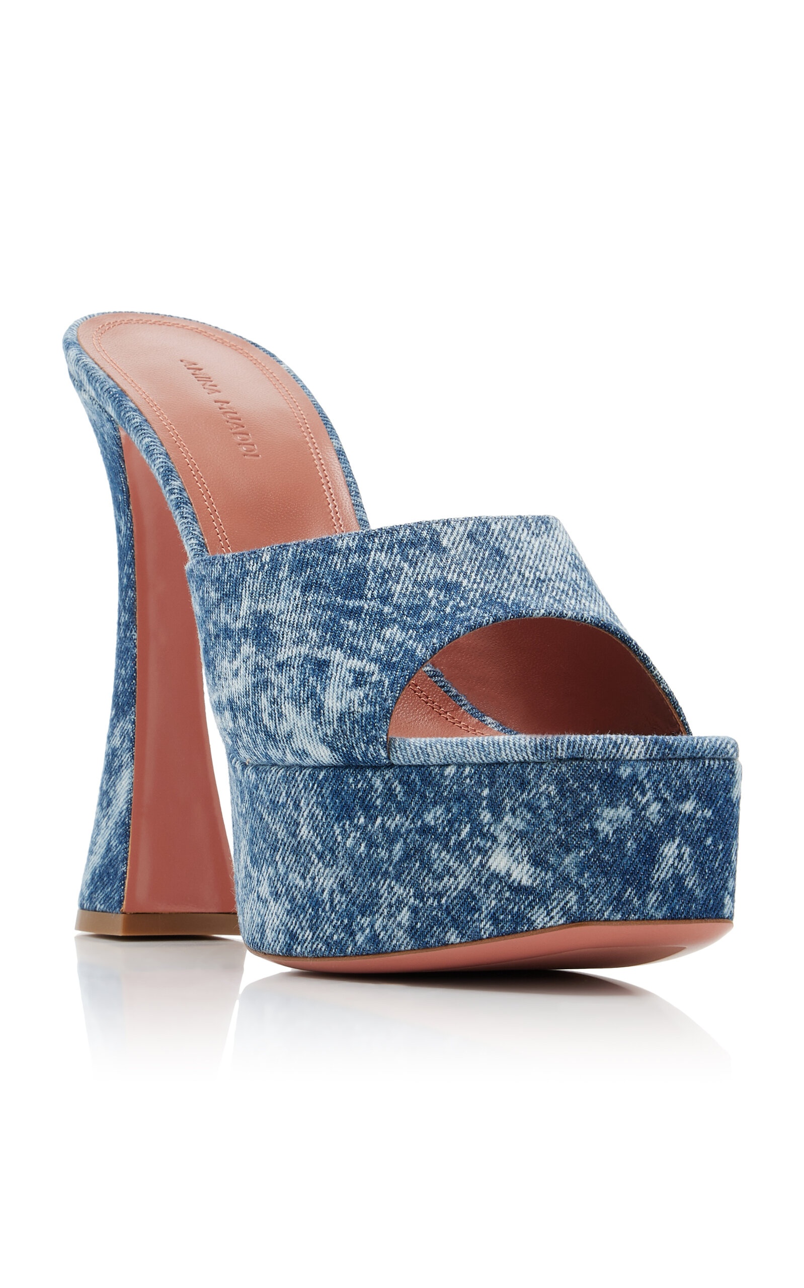 Dalida Denim Platform Sandals blue - 5