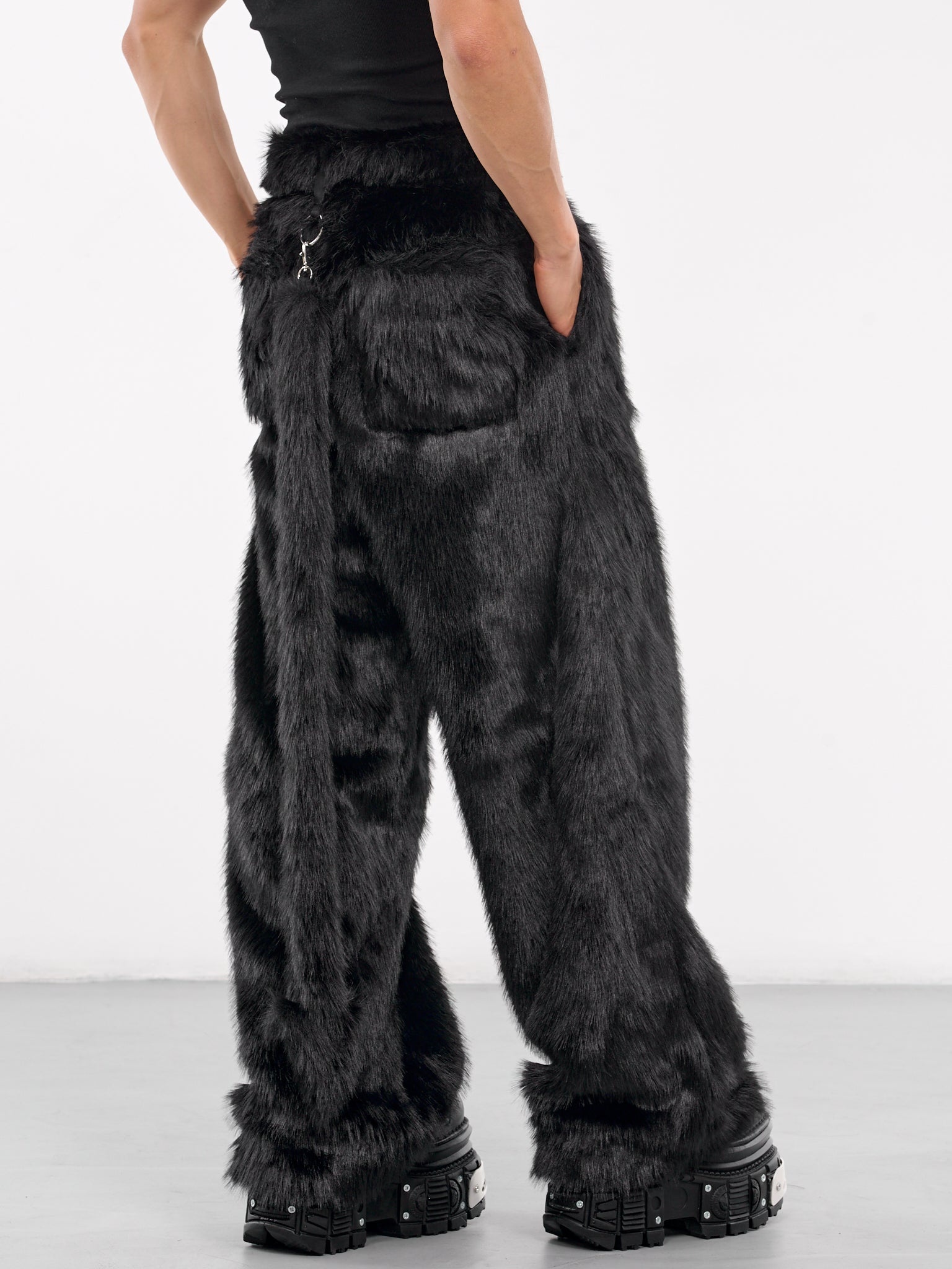 Faux Fur Trousers - 5