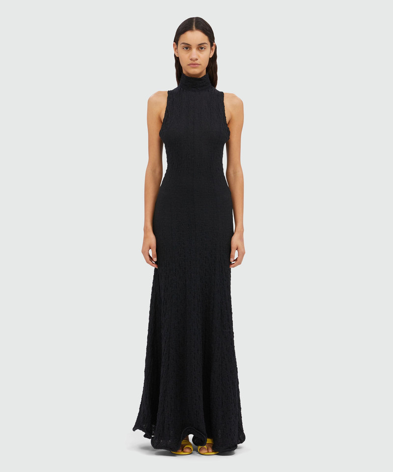 MSGM Long black dress outlook