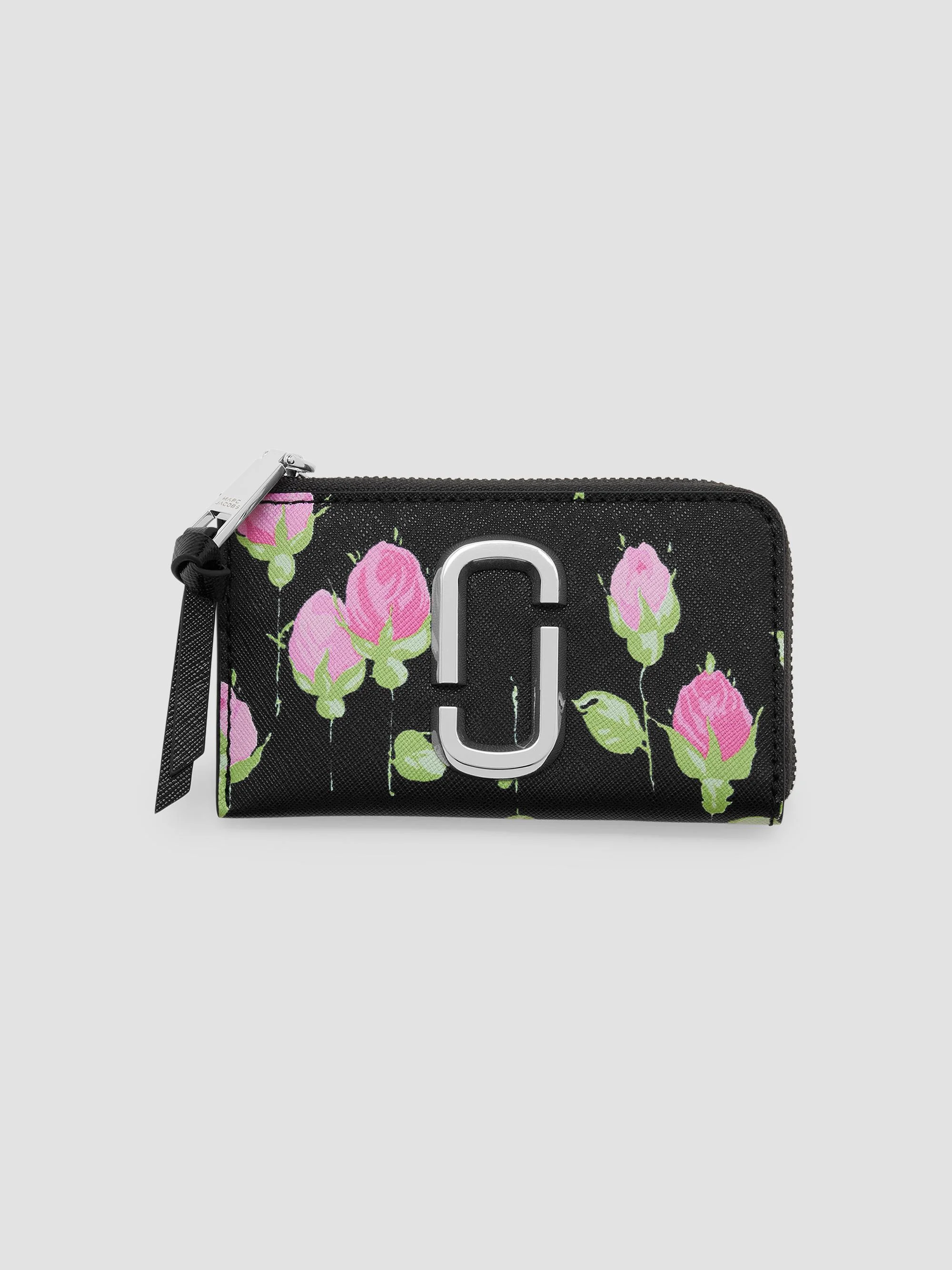 Women's The Snapshot Vintage Floral Top Zip Multi Wallet - Black Multi - 1