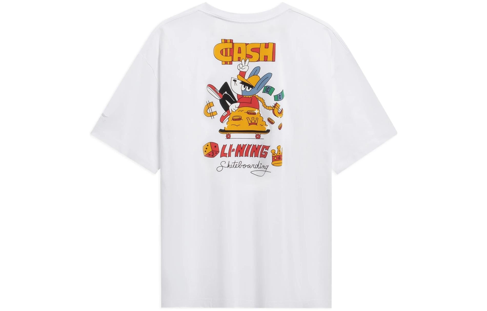 Li-Ning x Pablo Ientile Cartoon Graphic T-shirt 'White' AHST027-4 - 2