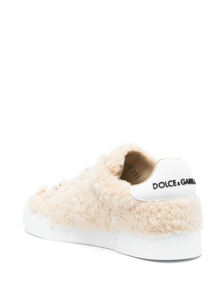 DOLCE & GABBANA PORTOFINO LEATHER SNEAKERS - 4