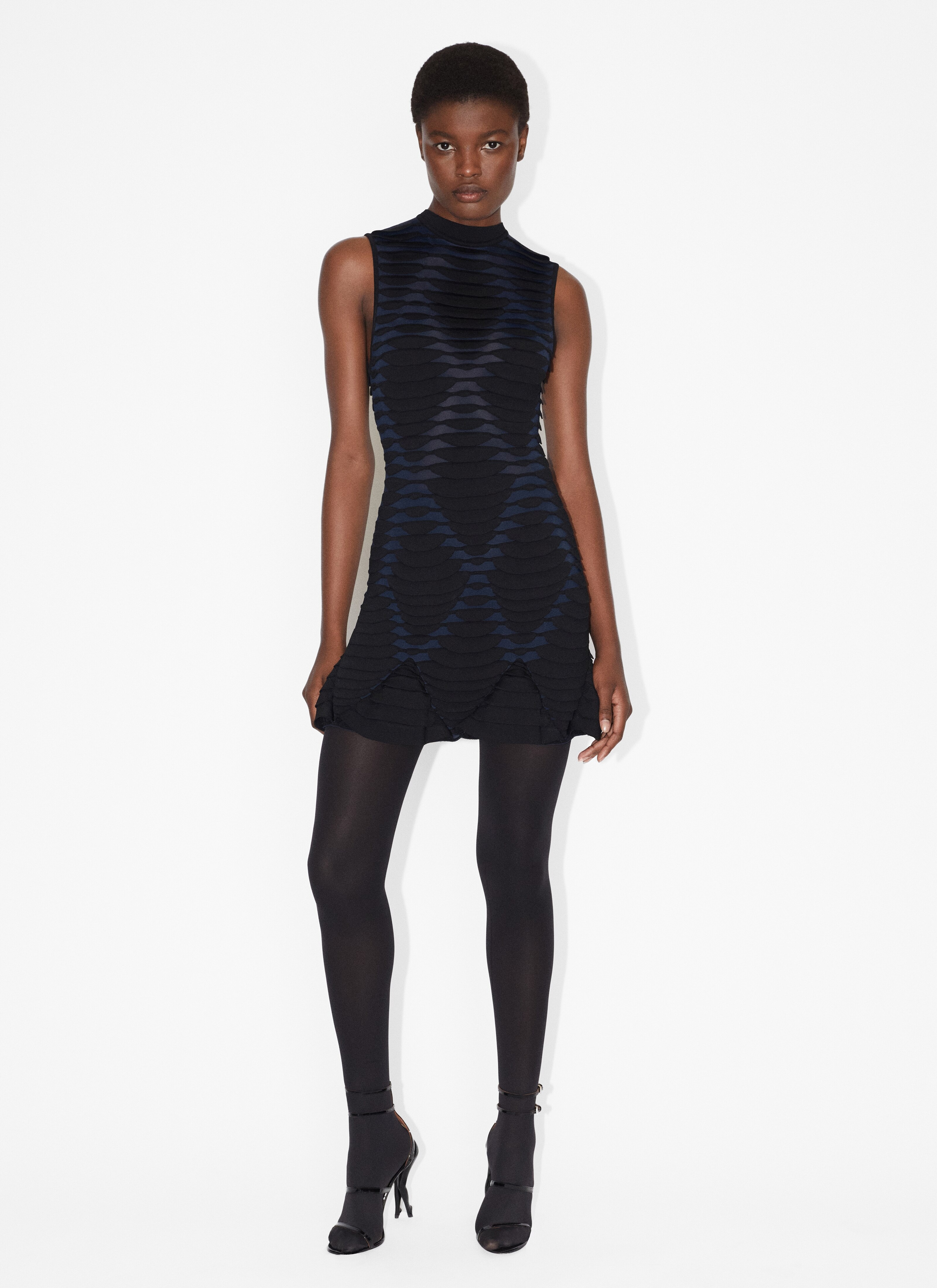 SHORT DRESS IN PYTHON KNIT - 2