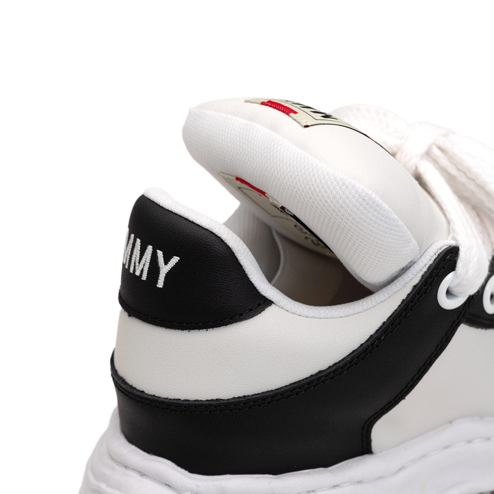 Maison MIHARA YASUHIRO | WAYNE OG Sole Leather Puffer Low-Top Sneaker 'Black / White' - 6