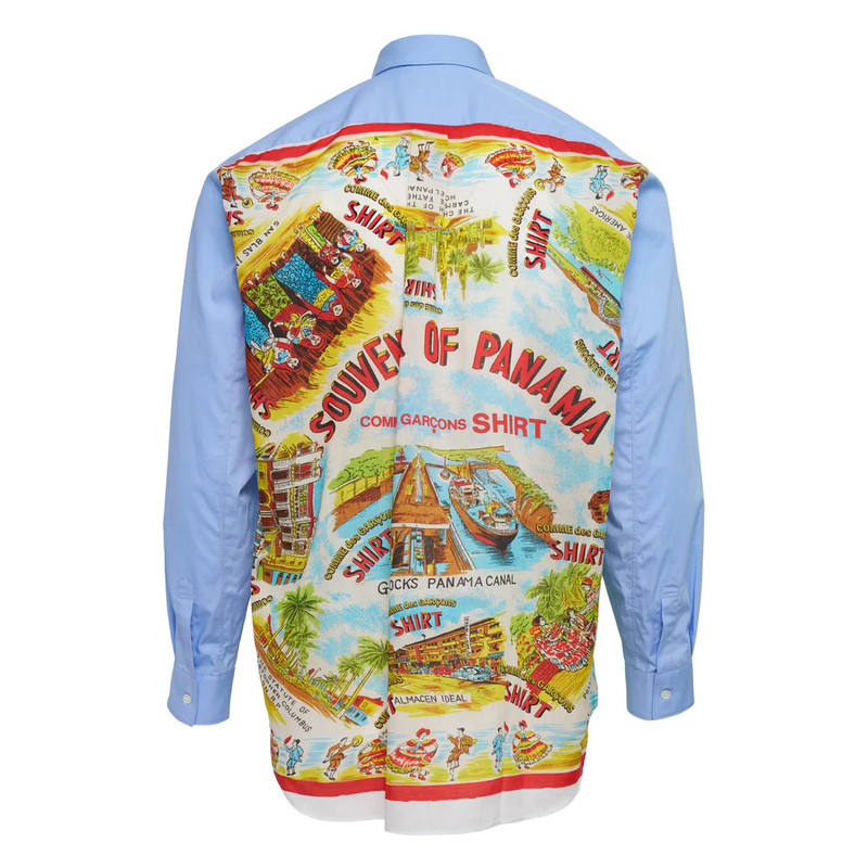 Comme des Garçons SHIRT Print  Wide Classic Long Sleeve Shirt outlook