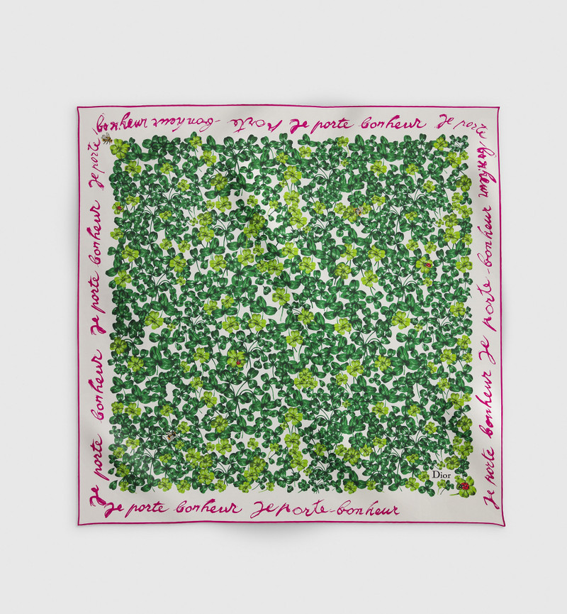 Dior Clover 90 Square Scarf 1