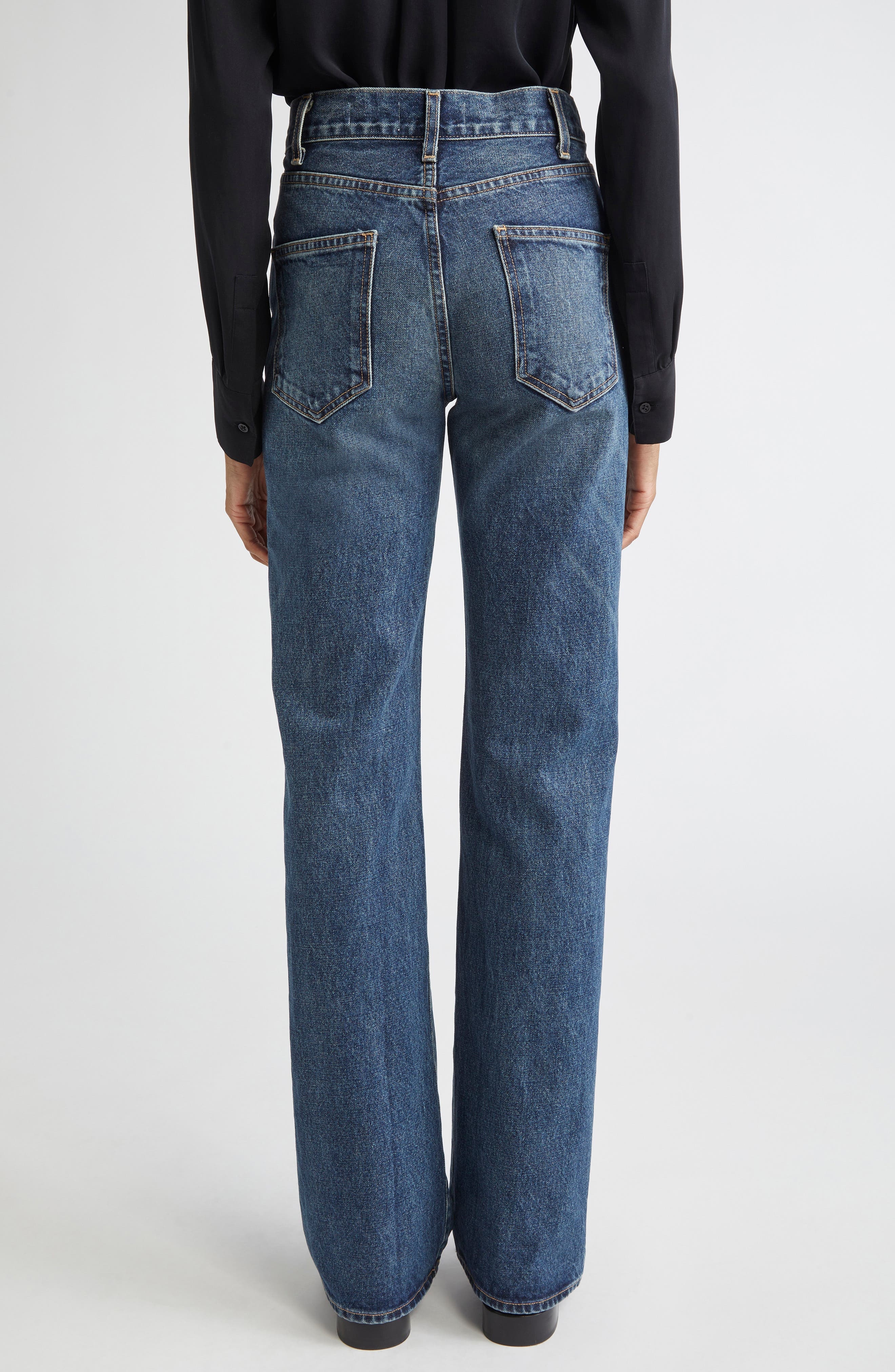 Nili Lotan Joan High Waist Jeans in Simon Wash at Nordstrom - 3