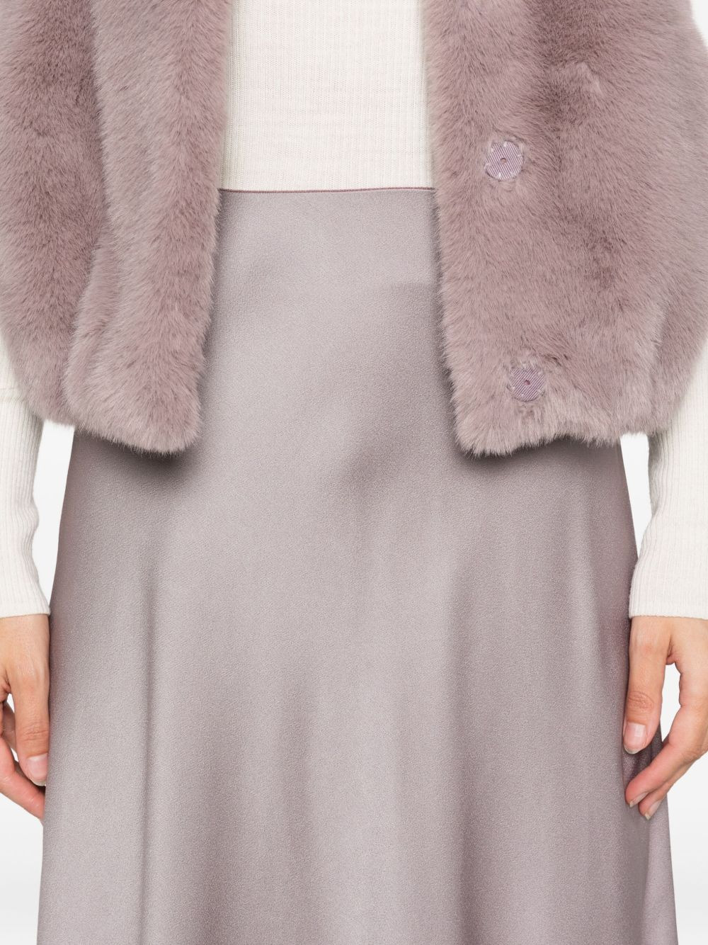 satin midi skirt - 5