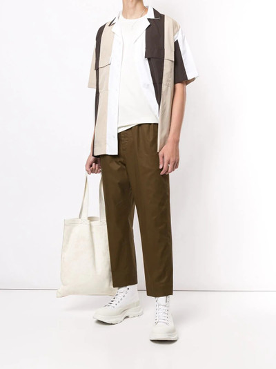 Jil Sander elasticated flat front trousers outlook