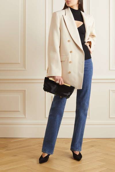 KHAITE Balton double-breasted wool-blend blazer outlook