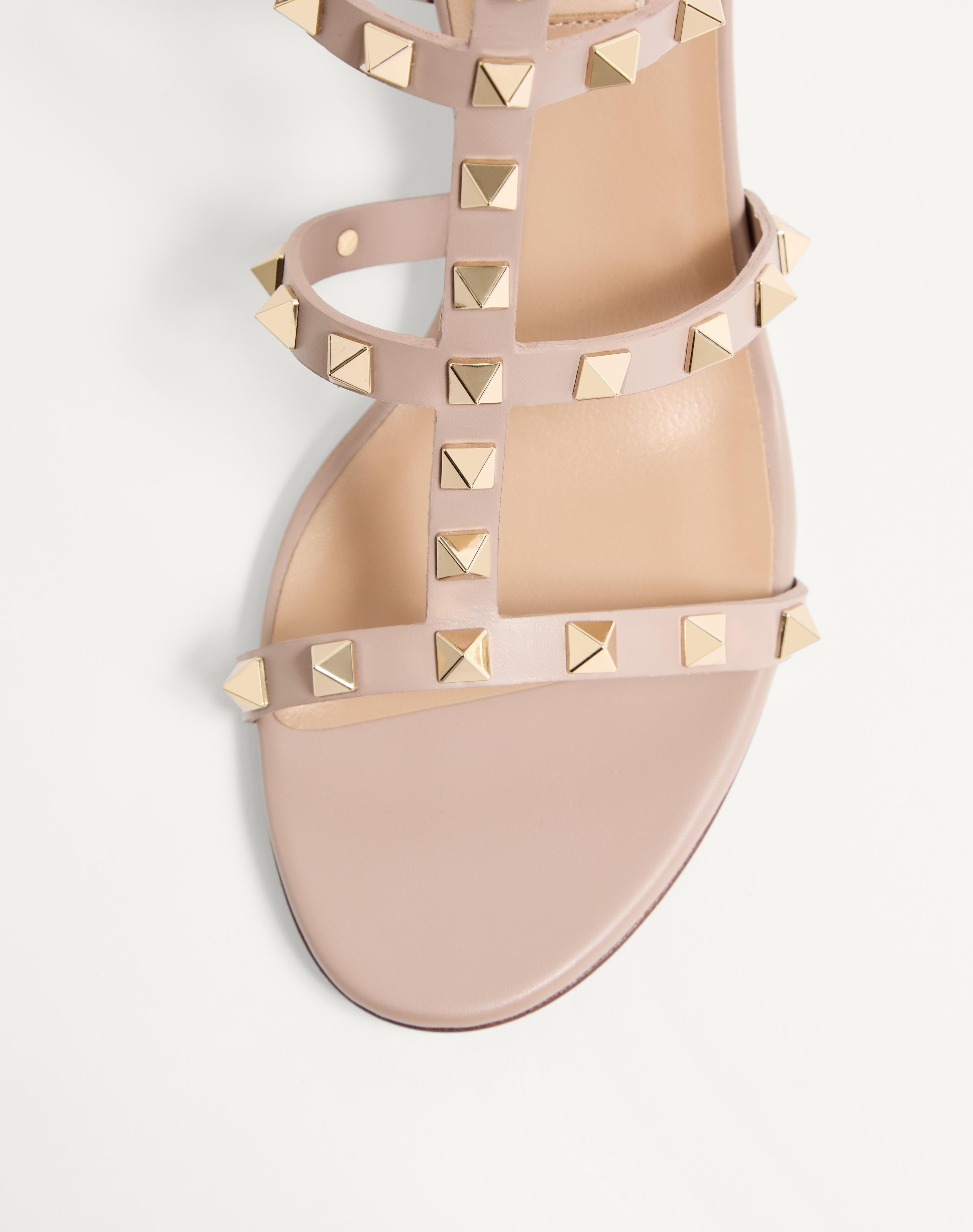 ROCKSTUD CALFSKIN ANKLE STRAP SANDAL 60 MM - 6