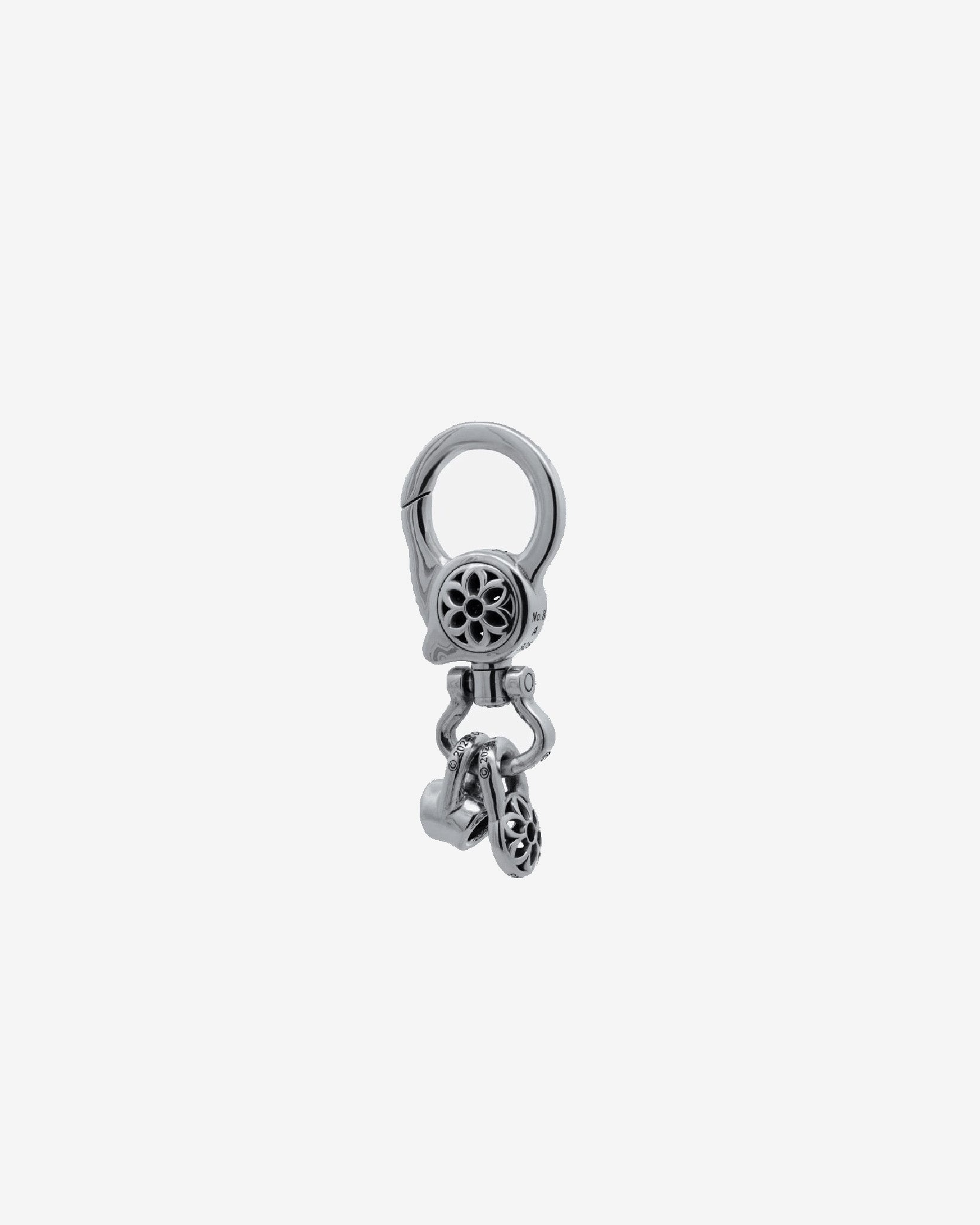 CLPS-8-A-KC GOOD ART HLYWD Clip 8 Keychain Size A - Sterling Silver - 1