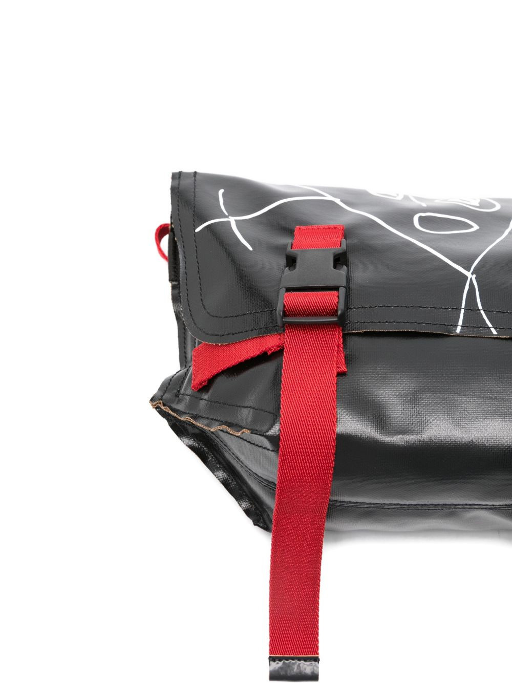 doodle print buckle bag - 4