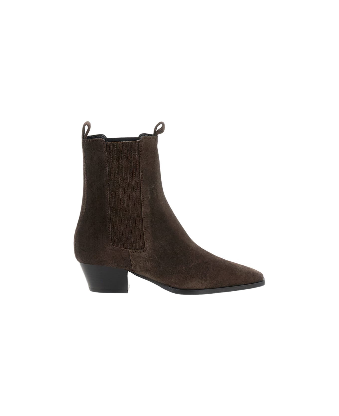 Agata Cow Suede Leather Moka - 1