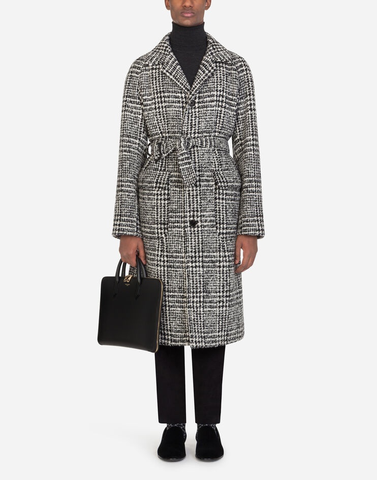 Glen plaid wool coat - 1