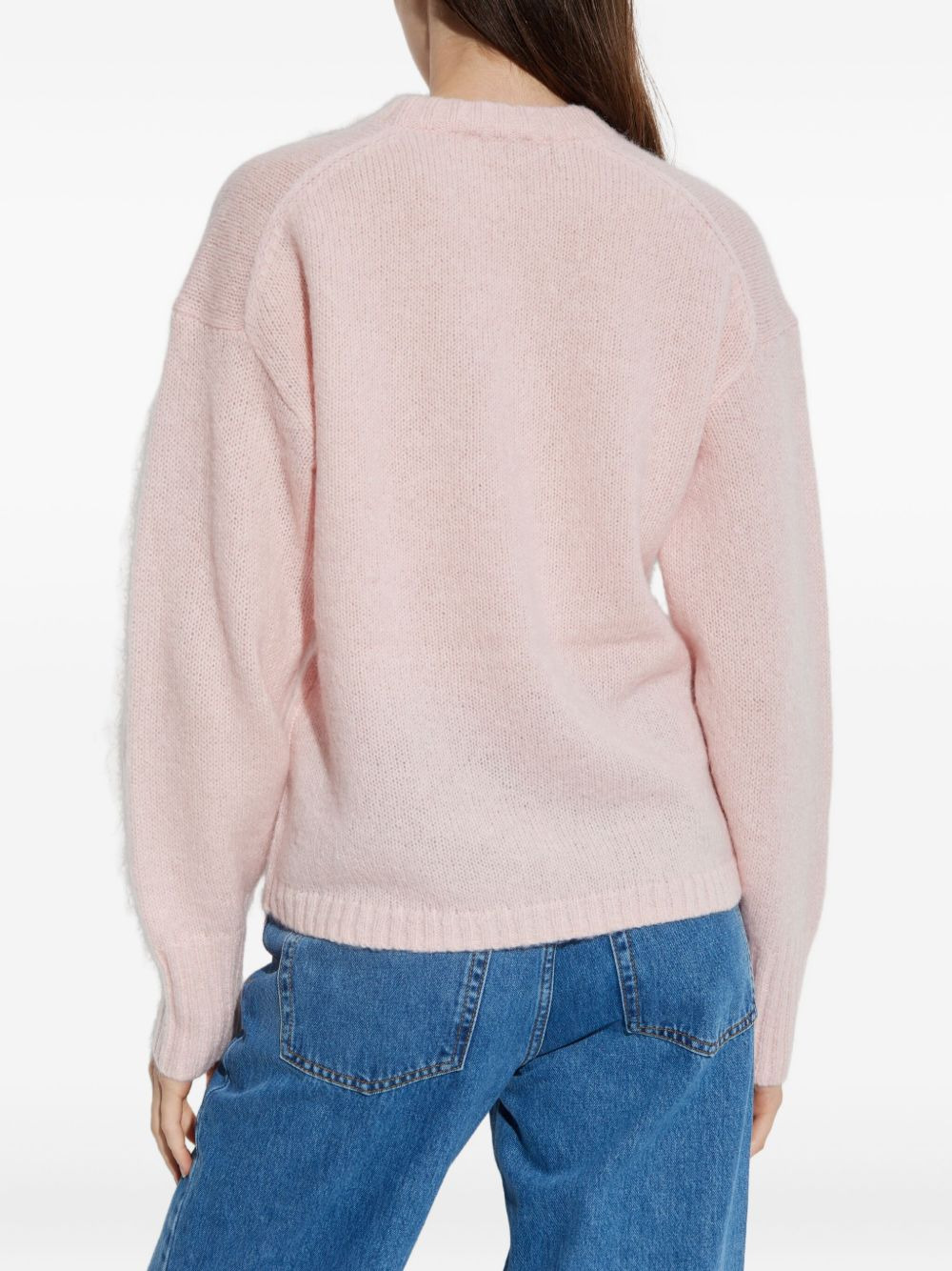 round-neck wool sweater - 4