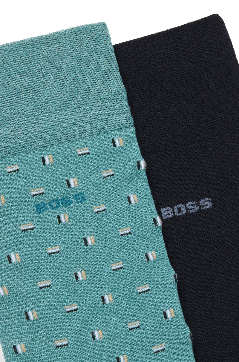 BOSS TWO-PACK OF REGULAR-LENGTH SOCKS IN A COTTON BLEND outlook