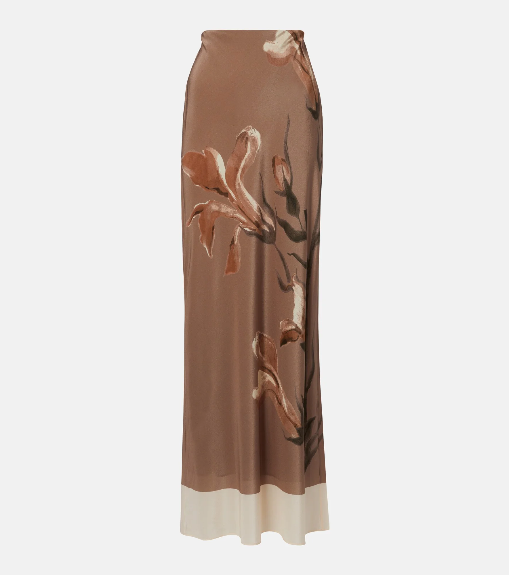 Azaliea floral silk maxi skirt - 1