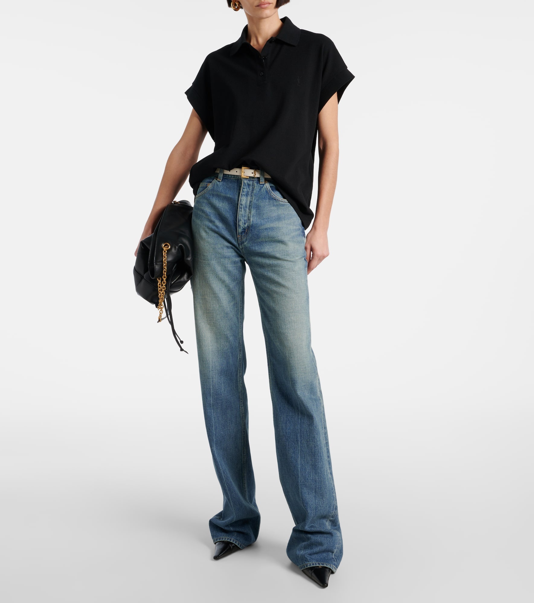 Cassandre cotton-blend piqué polo shirt - 2