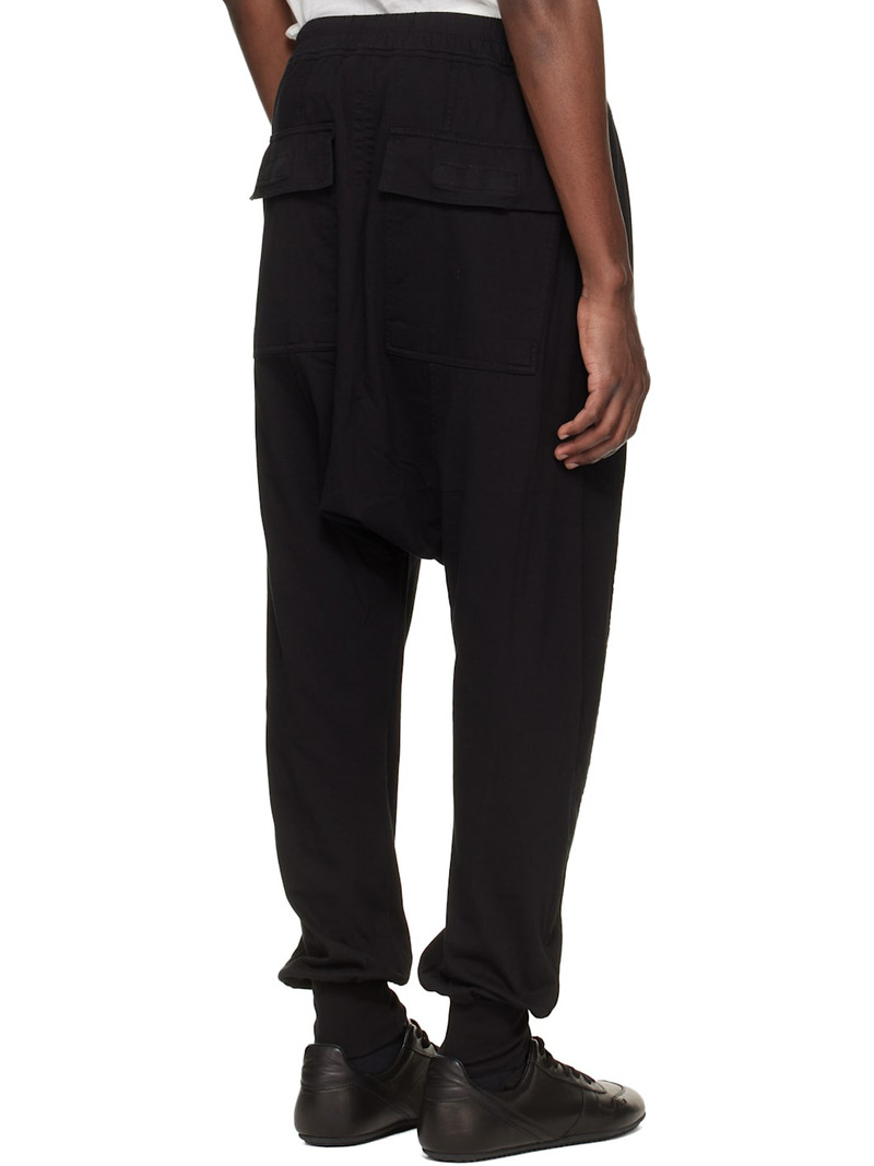 Black Temple Drawstring Sweatpants 3