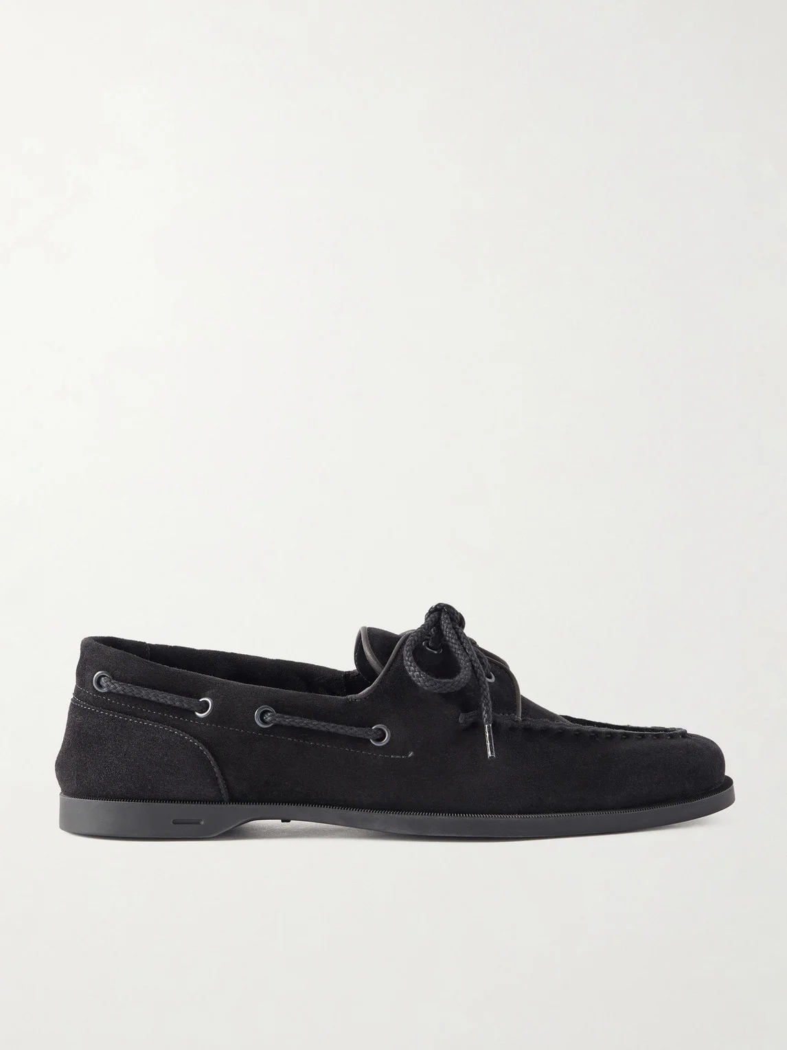 Foil Suede Boat Shoes - 1