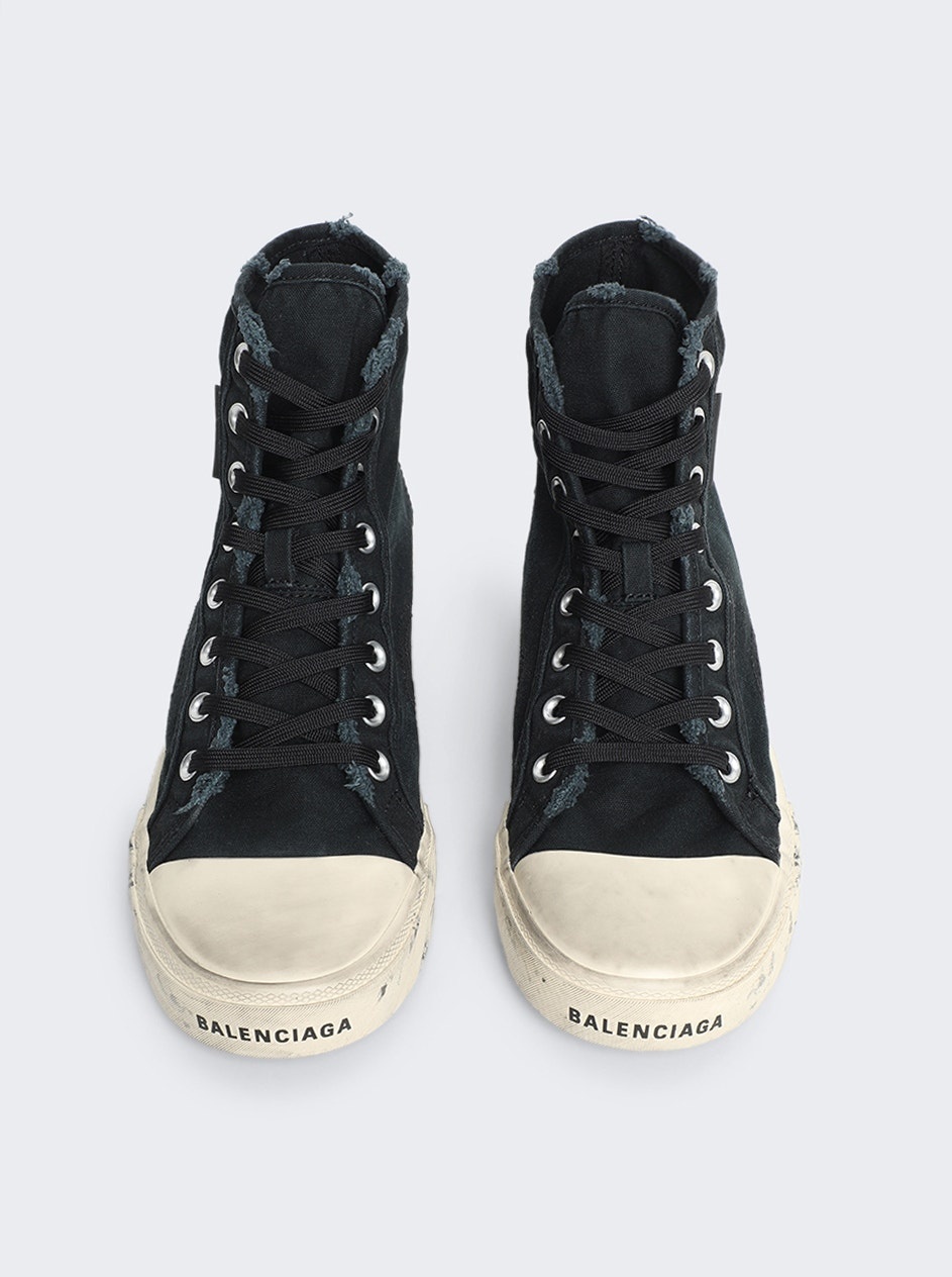 Paris High Top Sneakers Black and White - 4