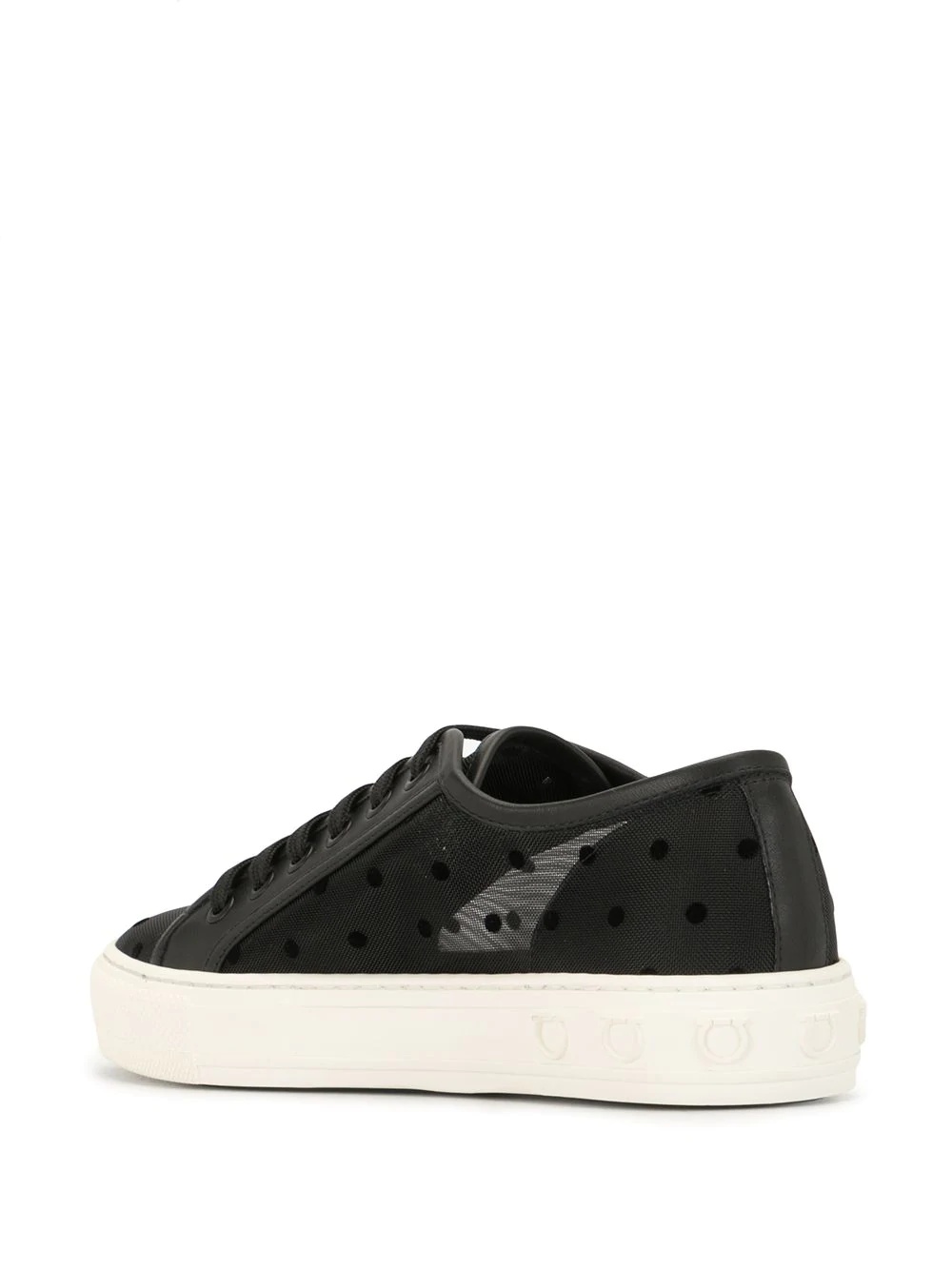 polka dot low-top sneakers - 3