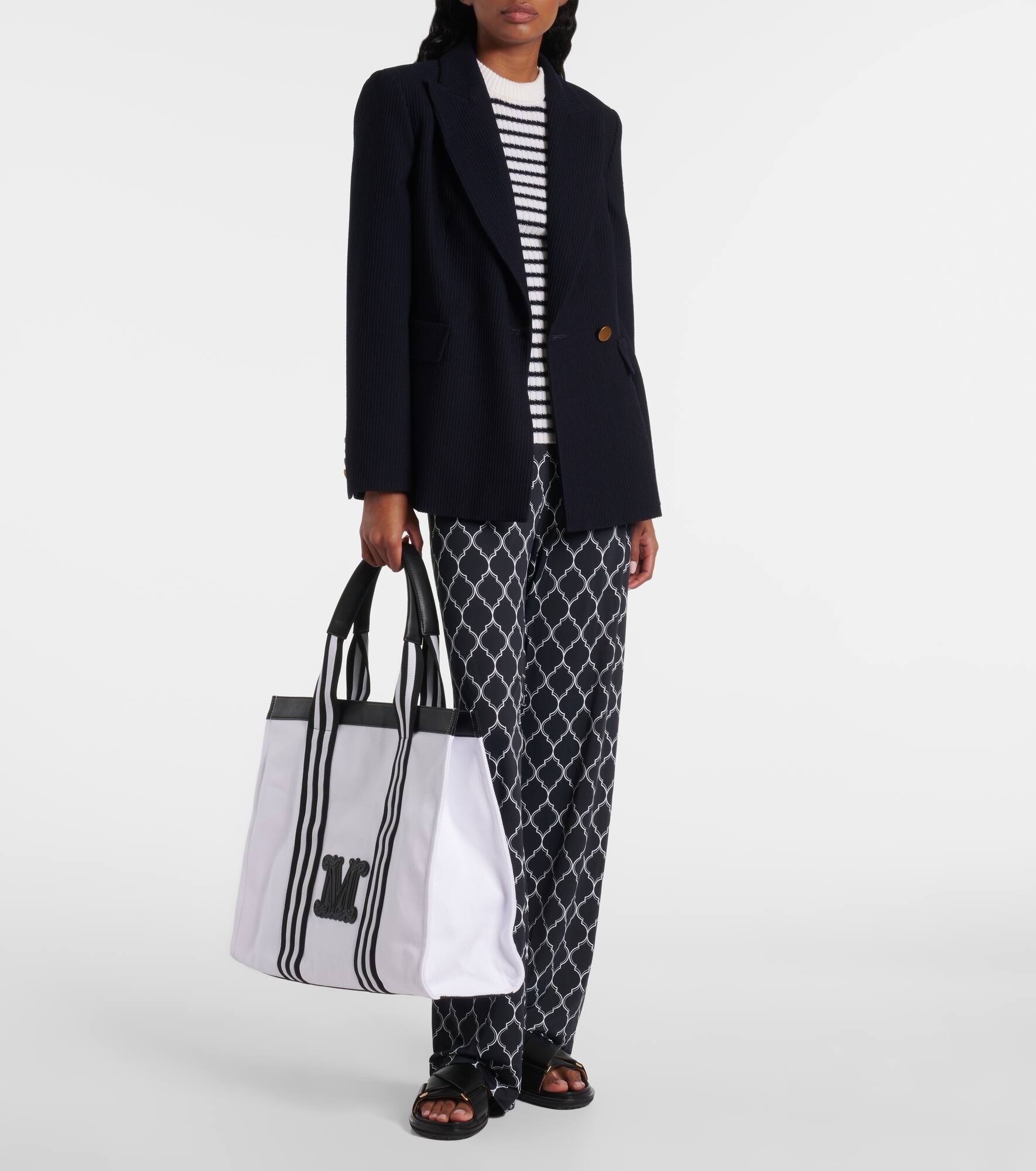 MAX MARA Palau Large canvas tote bag トートバッグ Max Mara Palau Large canvas tote bag | REVERSIBLE