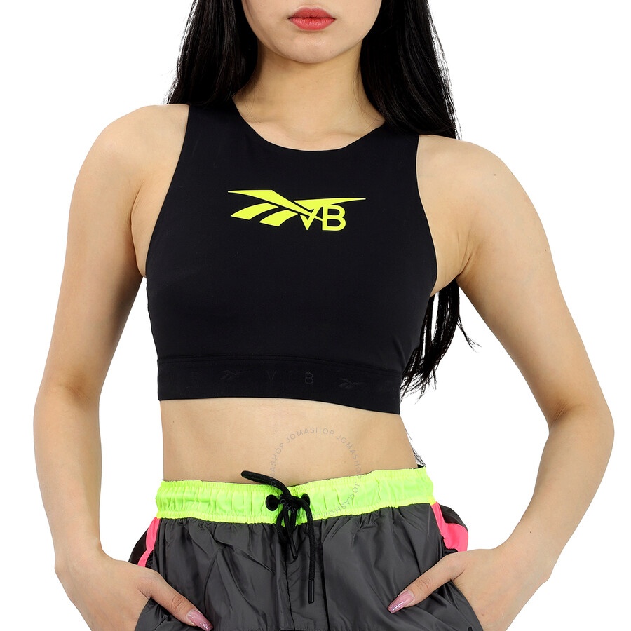 Reebok X Victoria Beckham Black Logo Sports Bra - 1