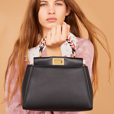 FENDI Black nappa leather bag outlook