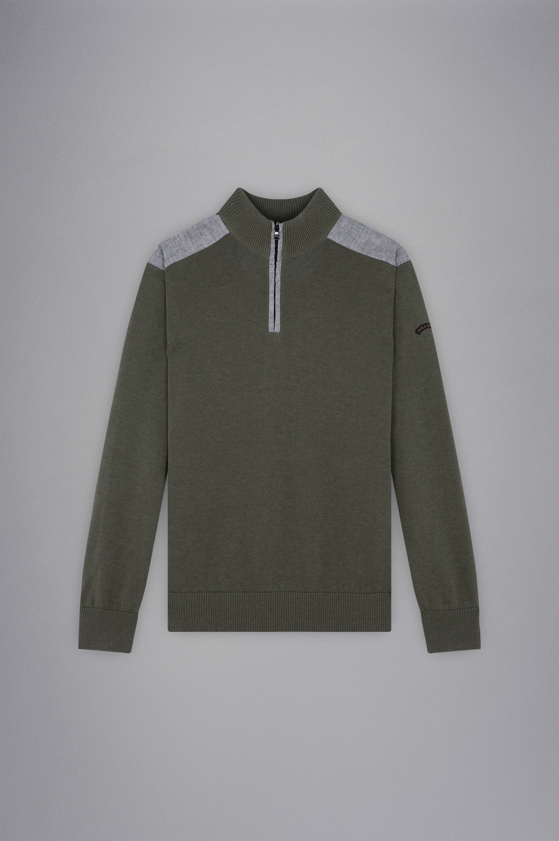 FRESCO COTTON JUMPER WITH LINEN DETAILS - 1