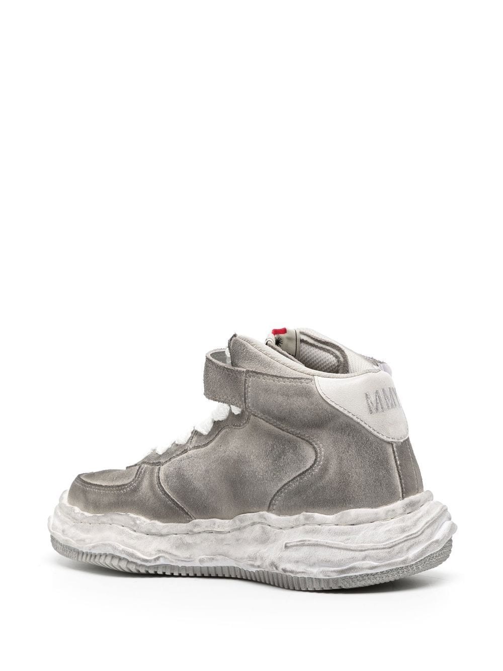high-top suede sneakers - 5