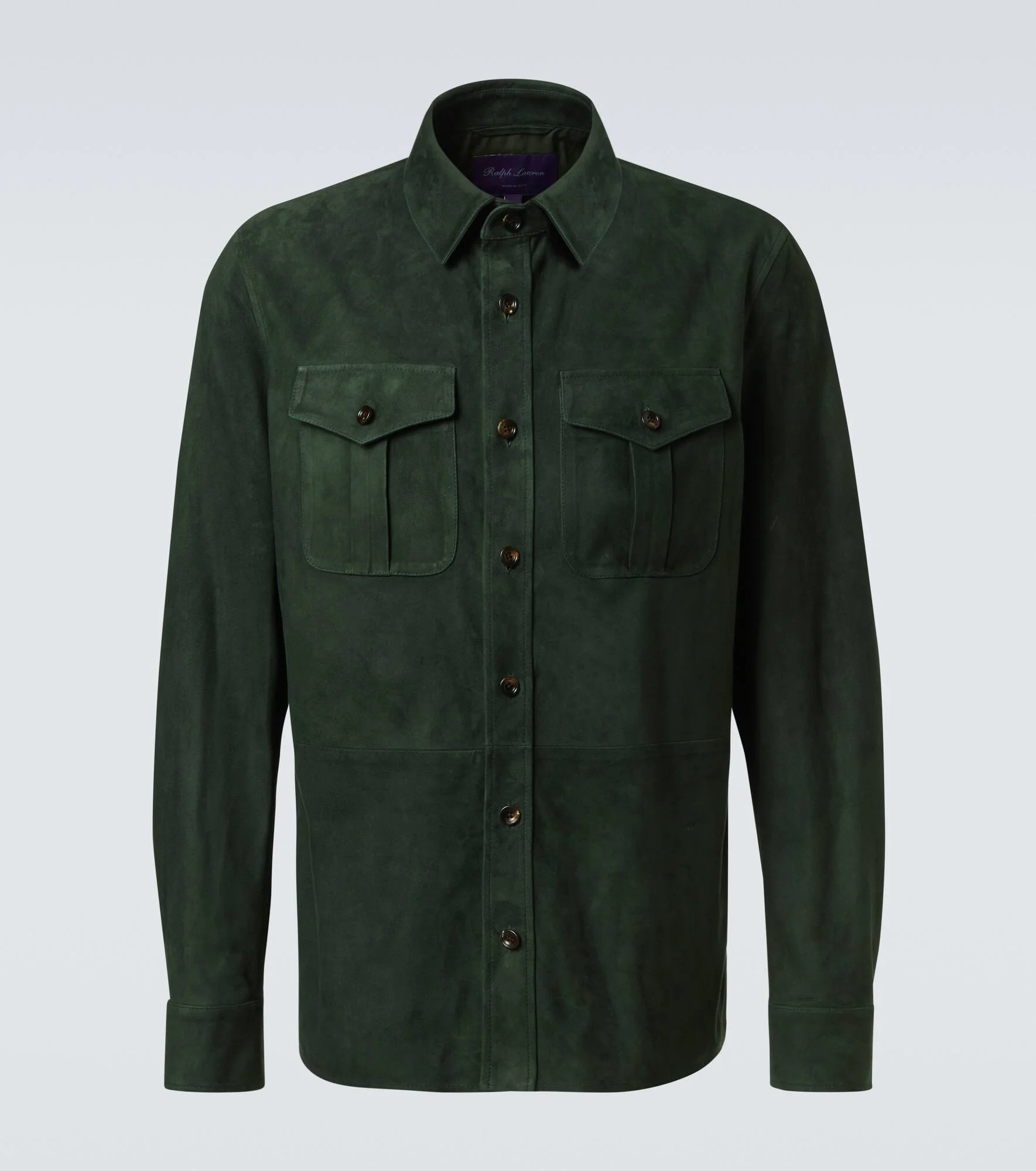 Barron suede overshirt - 1