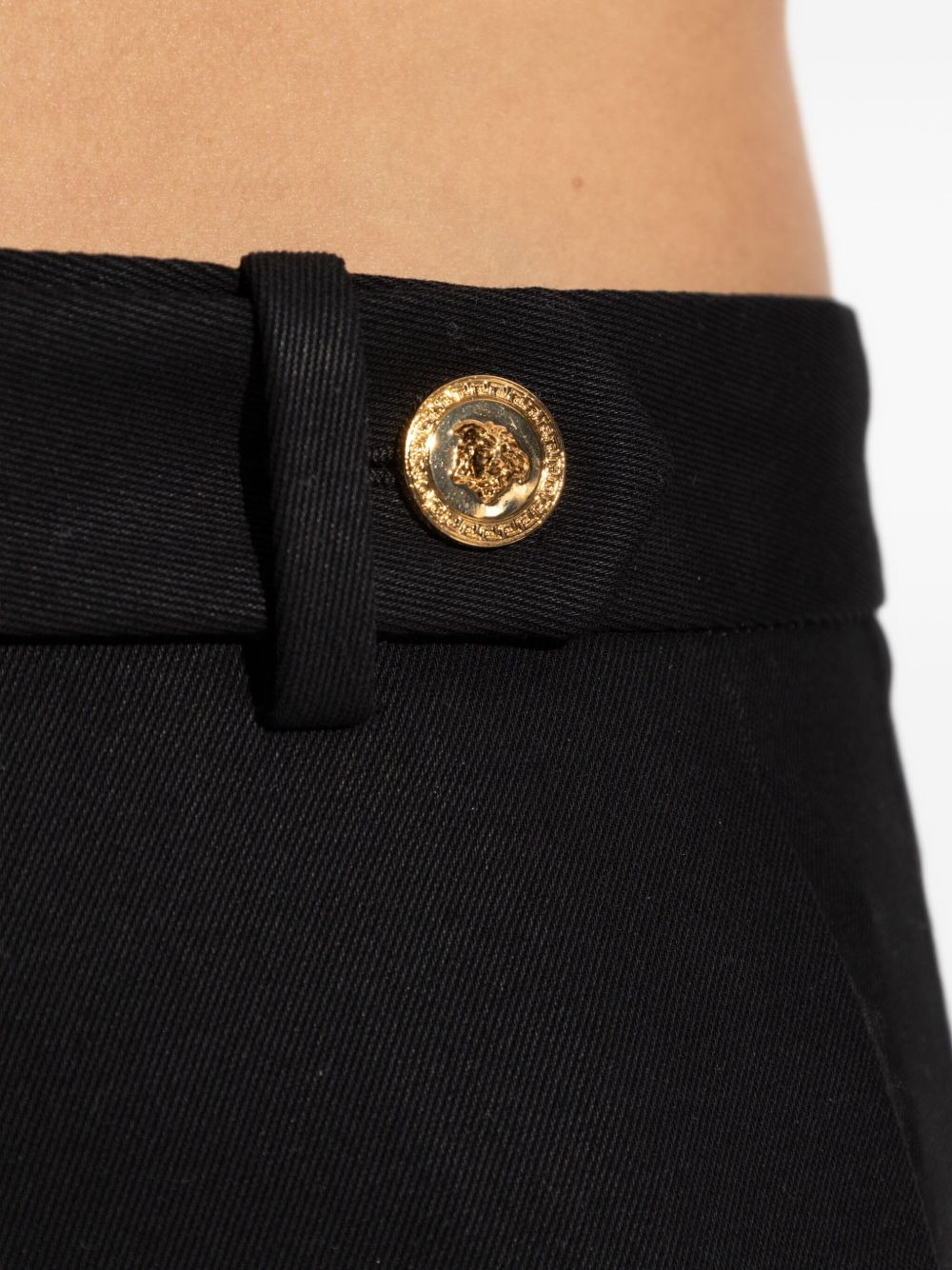 Medusa-button panel trousers - 5