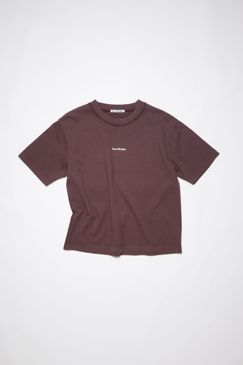 Logo t-shirt - Aubergine purple 5