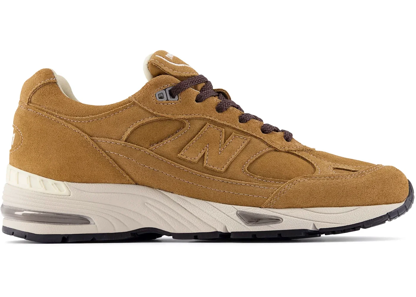 New Balance 991v1 Luxe Suede MiUK Dijon/Castle Wall - 1