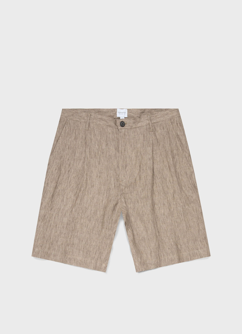 Pleated Linen Short 1